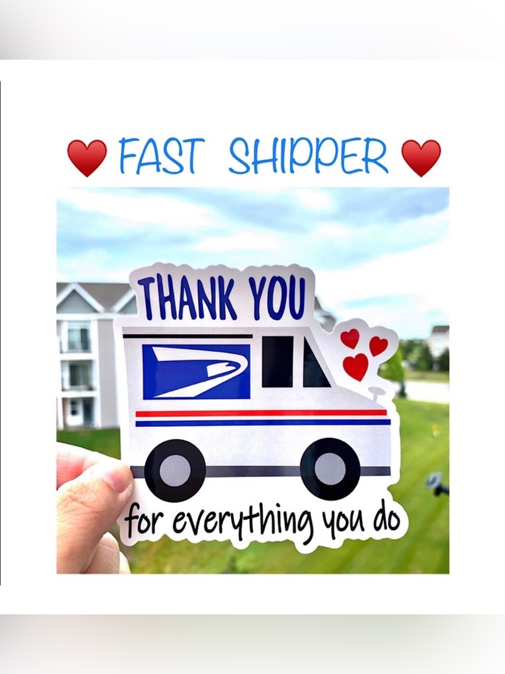 Thanks to my Dependable Mail Carrier, Im a Fast Shipper!